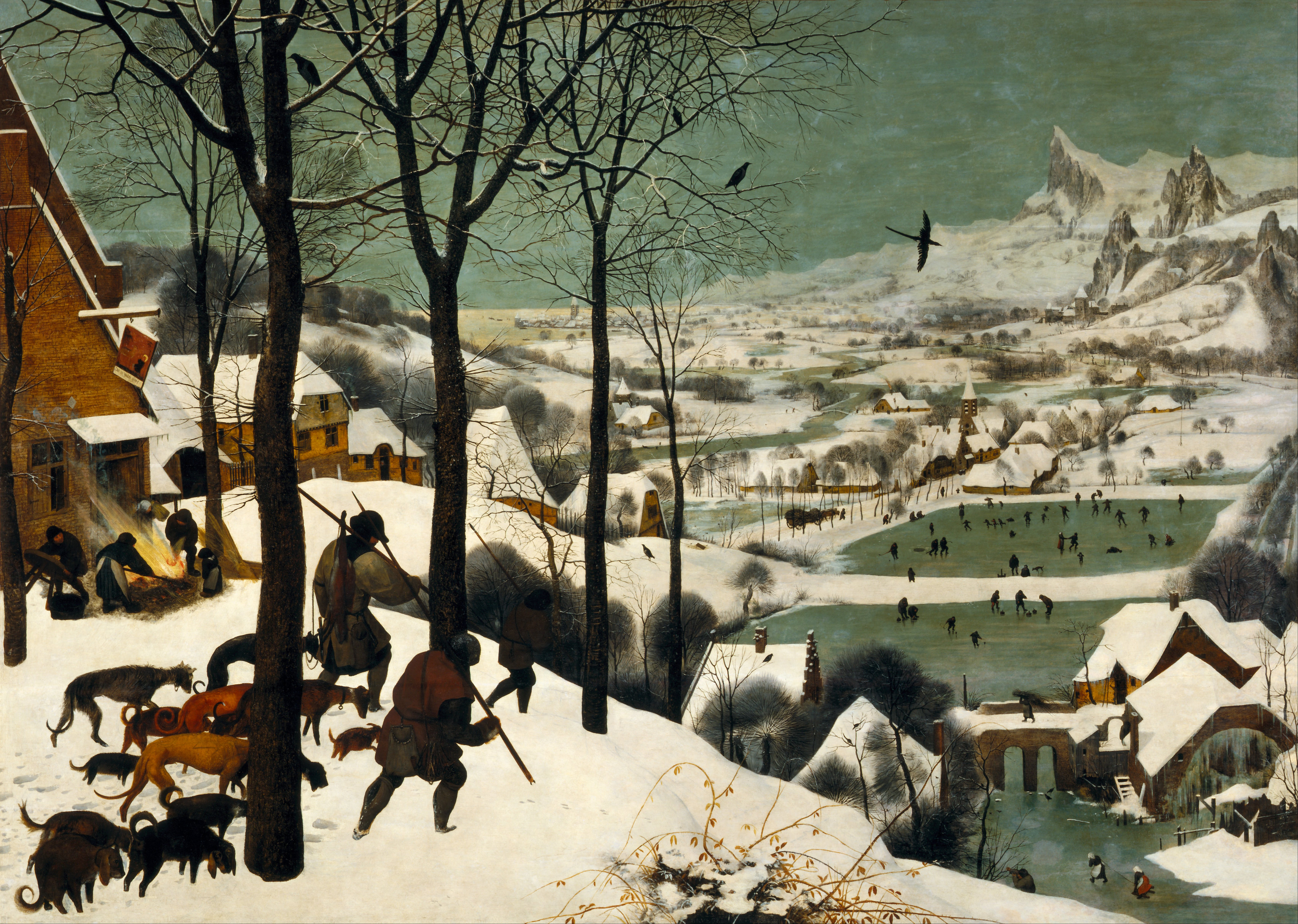 Pieter Bruegel the Elder - Hunters in the Snow (Winter)